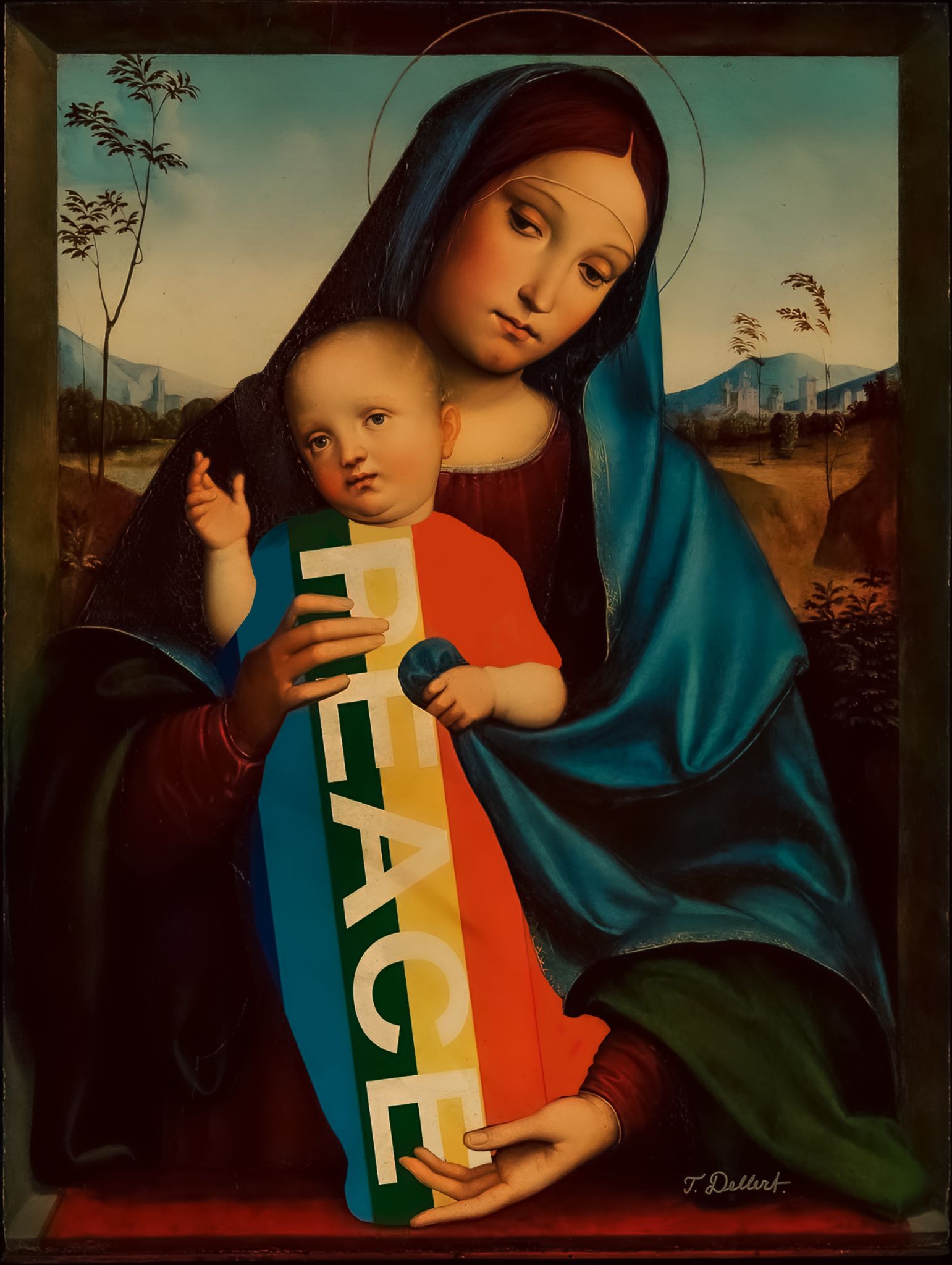 SMALL.  Baby Jesus Christ bring light and Peace to the world 